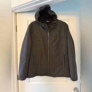 NWOT men’s Tommy Hilfiger Dark Gray, Wooly fleece lined coat, size XXL